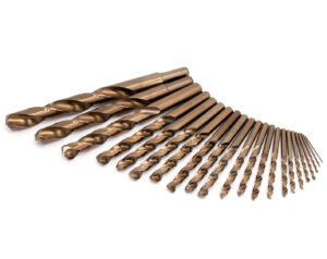 19 Bits drill, HSS-Co, DIN 338, Rectified with cobalt, 135º tip - Stayer english